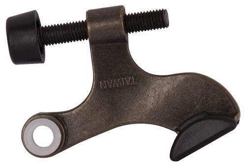 Prosource H20-B041-PS Deluxe Hinge Pin Door Stop, 2-5/8 in Projection, Die-Cast Zinc & Plastic, Antique Brass [SKU: ORG4122040]