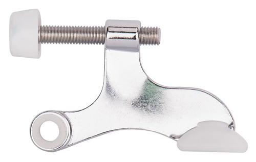 Prosource H20-B042-PS Deluxe Hinge Pin Door Stop, 2-5/8 in Projection, Die-Cast Zinc & Plastic, Chrome [SKU: ORG4123345]