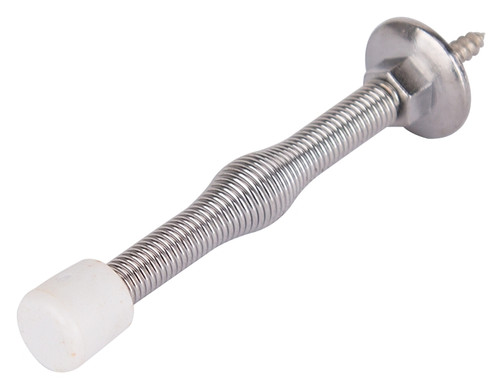 Prosource H61-Z012-PS Light-Duty Door Stop, 3/4" in Dia Base, 3 in Projection, Plastic & Steel, Chrome [SKU: ORG4150967]