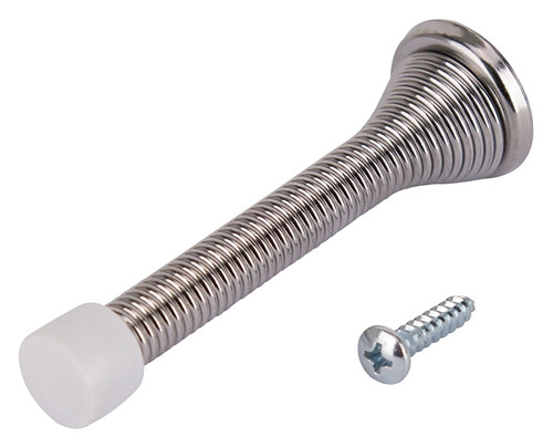 Prosource H62-B042C-PS Heavy-Duty Spring, 15/16 in Dia Base, 3-1/8 in Projection, Plastic & Steel, Chrome Plated [SKU: ORG4437554]