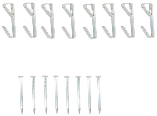 ProSource PH-121010-PS Picture Hanger, 10 lb, Steel, Zinc, Zinc, Nail-In Mounting [SKU: ORG5334859]