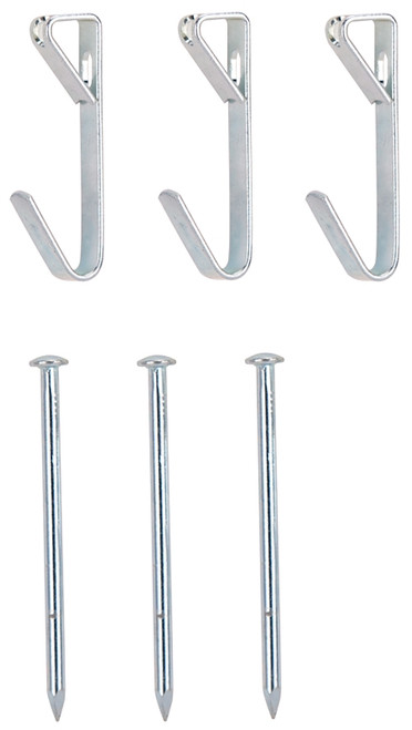 ProSource PH-121050-PS Picture Hanger, 50 lb, Steel, Zinc, Zinc, Nail-In Mounting [SKU: ORG5363874]