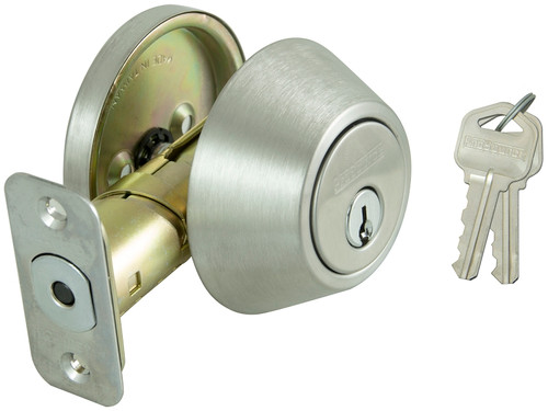 ProSource Signature Series Deadbolt, 3 Grade, Stainless Steel, 2-3/8 to 2-3/4 in Backset, KW1 Keyway [SKU: ORG5405568]