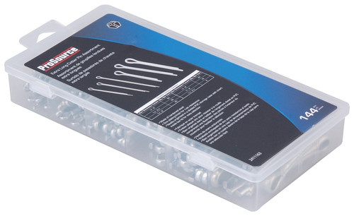 ProSource 61205 Cotter Pin Assortment, Carbon Steel, Zinc, 144-Piece [SKU: ORG2411163]