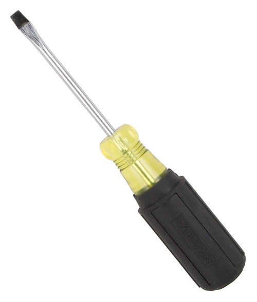 Vulcan Screwdriver, 3/16 in Drive, Slotted Drive, 6-1/2 in OAL, 3 in L Shank, Plastic/Rubber Handle [SKU: ORG8223737]