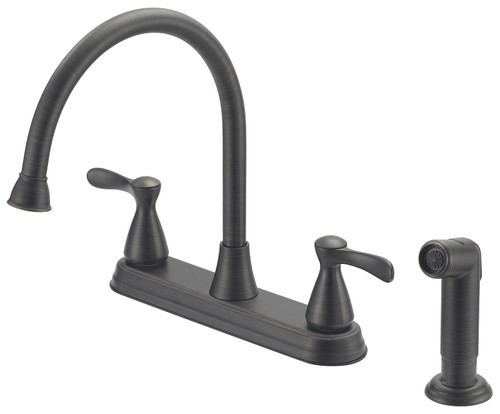 Boston Harbor F8210001RW Kitchen Faucet, 1.8 gpm, 4-Faucet Hole, Metal/Plastic, Venetian Bronze, Deck Mounting [SKU: ORG4889051]