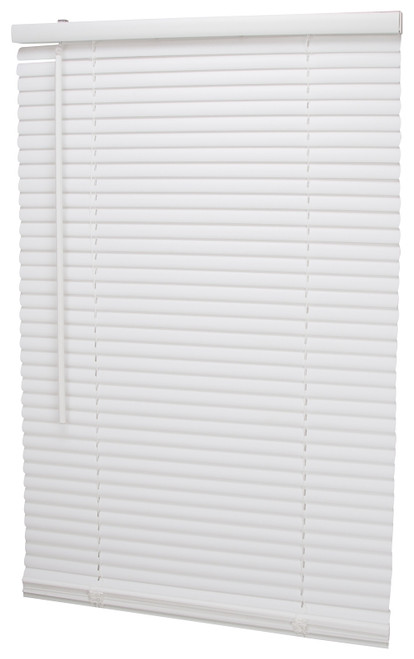 Simple Spaces PVCMB-1A Blind, 64 in L, 23 in W, Vinyl, White [SKU: ORG0012252]