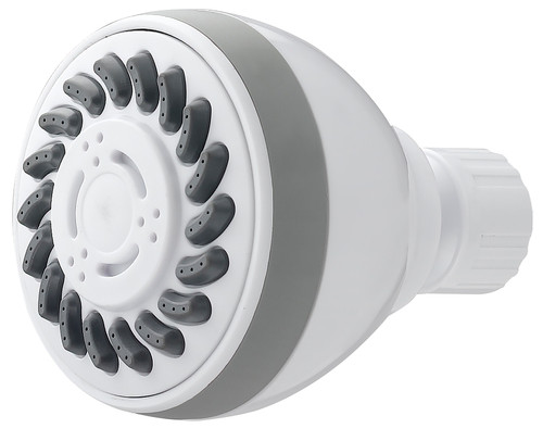 Boston Harbor Fixmount Shower Head, 1.75 (6.6) 80 gpm (L/MIN) psi, 1/2-14 NPT Connection, Threaded, ABS, White [SKU: ORG8534372]
