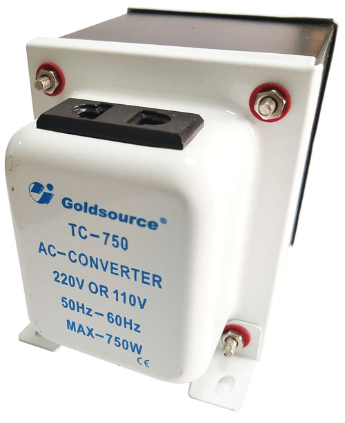 Goldsource TC-TYPE Step Up and Step Down Transformer, 6 in L x 3-1/4 in W x 4 in H, 750 W [SKU: ORG9243890]