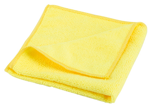 Simple Spaces OG003 Cleaning Cloth, 12 in L, 12 in W, Microfiber, Yellow [SKU: ORG9318957]