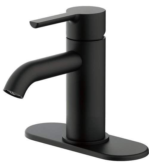 Boston Harbor Lavatory Faucet, 1-Faucet Handle, Matte Black [SKU: ORG1666767]