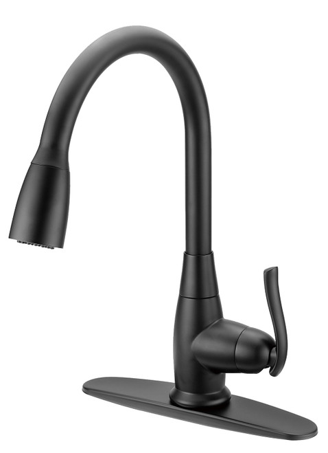Boston Harbor Faucet Pull-Down Kitchen Faucet, Matte Black [SKU: ORG1778067]