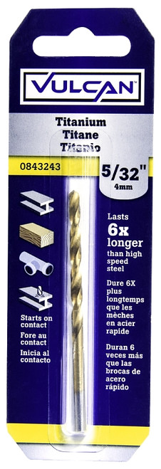 Vulcan 218731OR Jobber Drill Bit, 5/32 in Dia, 3 in OAL, 3-Flat Shank [SKU: ORG0843243]