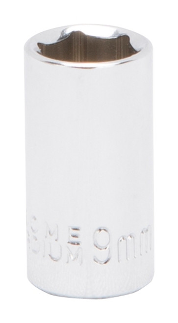 Vulcan MT6490106 Drive Socket, 9 mm Socket, 1/4 in Drive, 6-Point, Chrome Vanadium Steel, Chrome [SKU: ORG0105643]
