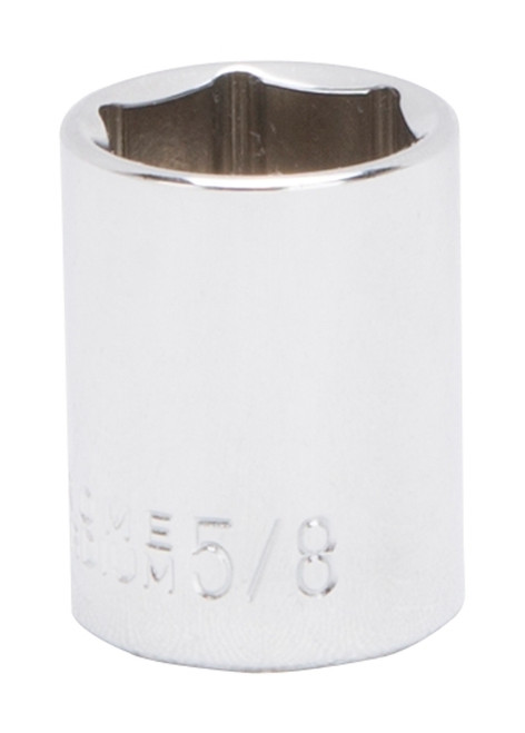 Vulcan MT6495188 Drive Socket, 5/8 in Socket, 3/8 in Drive, 6-Point, Chrome Vanadium Steel, Chrome [SKU: ORG3163789]