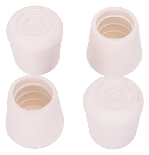 ProSource FE-50644-B Furniture Leg Tip, Round, Rubber, White, 7/8 in Dia, 1.4 in H [SKU: ORG0761841]