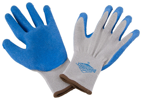 Diamondback GV-SHOWA/XL Gripper Work Gloves, Men & Women, 10-1/4 in L, Knit Liner Cuff, Rubber Latex Coating [SKU: ORG3839164]