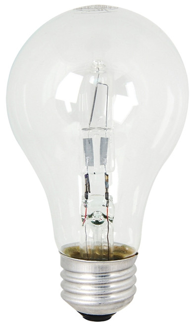 Feit Electric Q43A/CL/2 Halogen Bulb, 43 W, Medium E26 Lamp Base, A19 Lamp, Soft White Light, 750 Lumens [SKU: ORG6535876]