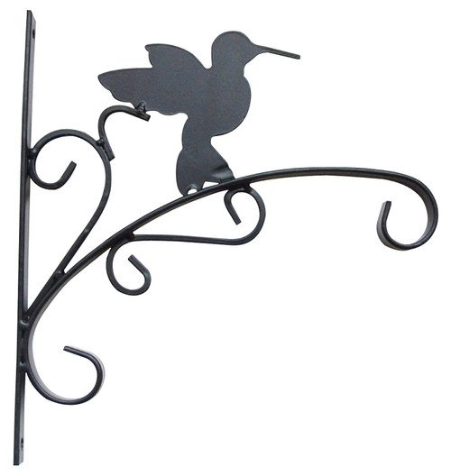 Landscapers Select GB-3019 Hanging Plant Bracket, 11 in L, 11.8 in H, Steel, Matte Black [SKU: ORG5406202]