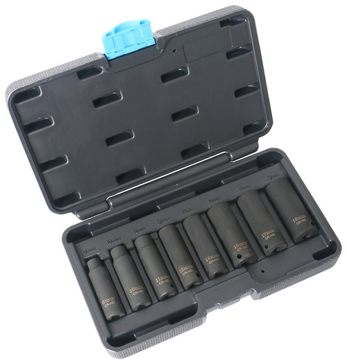 Vulcan MTI8-M Socket Set, Chrome Molybdenum Steel, Tempered Phosphate [SKU: ORG7889306]