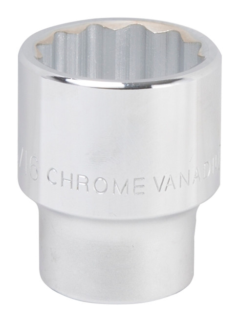 Vulcan MT-SS6042 Drive Socket, 1-5/16 in Socket, 3/4 in Drive, 12-Point, Chrome Vanadium Steel, Chrome [SKU: ORG9163239]