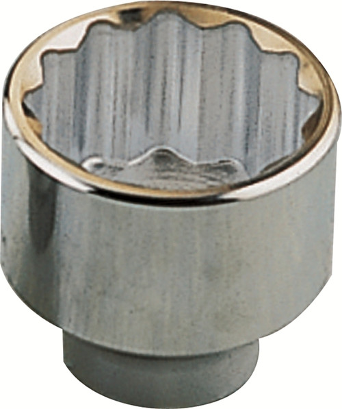 Vulcan MT-SM6027 Drive Socket, 27 mm Socket, 3/4 in Drive, 12-Point, Chrome Vanadium Steel, Chrome [SKU: ORG6599971]