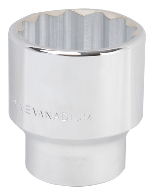 Vulcan MT-SM6048 Drive Socket, 48 mm Socket, 3/4 in Drive, 12-Point, Chrome Vanadium Steel, Chrome [SKU: ORG3101904]