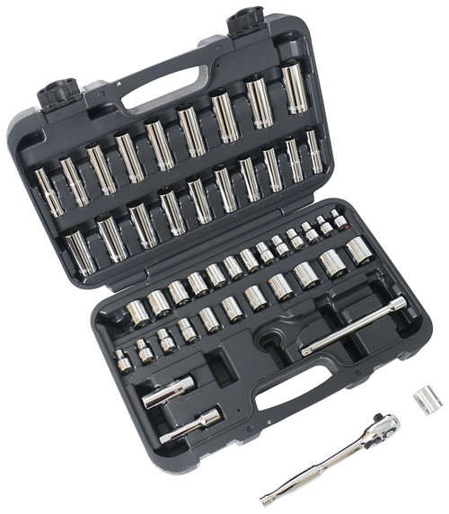 Vulcan TS-473-3/8SA/ME Socket Set, Chrome Vanadium Steel, Chrome [SKU: ORG3955994]