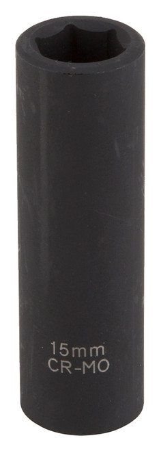 Vulcan Deep Impact Socket, 15 mm Socket, Black Phosphate [SKU: ORG4205829]