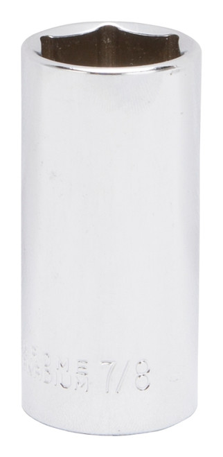 Vulcan MT6496484 Drive Socket, 7/8 in Socket, 3/8 in Drive, 6-Point, Chrome Vanadium Steel, Chrome [SKU: ORG4585865]