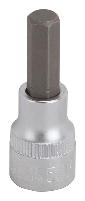 Vulcan Hex Bit Socket, Chrome, 5/16 in, 3/8 in Drive, 1-7/8 in OAL [SKU: ORG4648499]