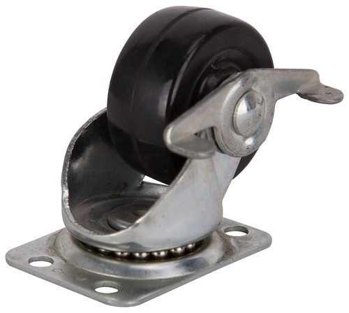 ProSource JC-H09 Swivel Caster, 2 in Dia Wheel, 7/8 in W Wheel, Rubber Wheel, Black, 125 lb, Steel Housing Material [SKU: ORG6759260]