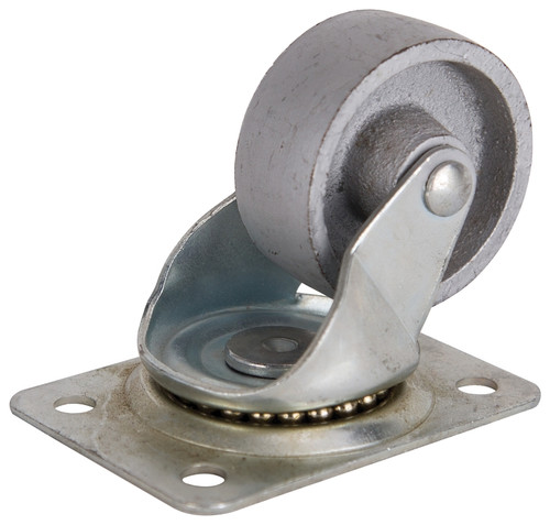 ProSource JC-S06 Swivel Caster, 2-1/2 in Dia Wheel, 1 in W Wheel, Steel Wheel, Gray, 125 lb, Steel Housing Material [SKU: ORG9360041]