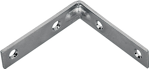 Prosource CB-Z015-013L Corner Brace, 1-1/2 in L, 1-1/2 in W, 1/2 in H, Steel, Zinc-Plated, 1.8 mm Thick Material [SKU: ORG6131395]