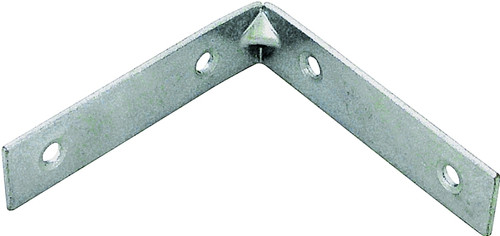 Prosource CB-Z08-013L Corner Brace, 8 in L, 8 in W, 1-1/8 in H, Steel, Zinc-Plated, 5 mm Thick Material [SKU: ORG7949068]
