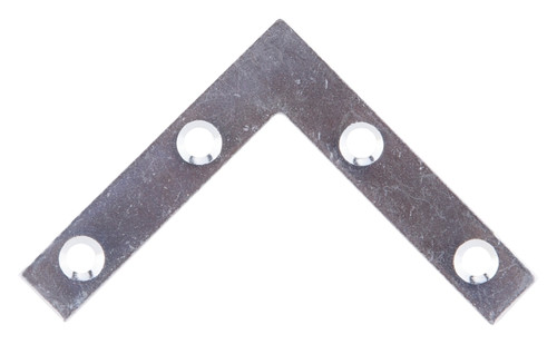 Prosource FC-Z02-013L Corner Brace, 2 in L, 2 in W, 3/8 in H, Steel, Zinc-Plated, 1.6 mm Thick Material [SKU: ORG9303884]