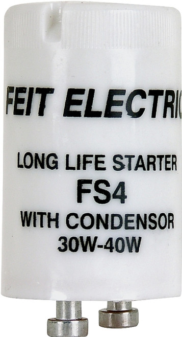 Feit Electric FS4/10 Fluorescent Starter with Condenser, 30 to 40 W [SKU: ORG5123187]