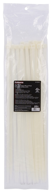 ProSource CV380-253L Cable Tie, 96 mm Max Bundle Dia, Self-Lock Locking, Nylon, Clear [SKU: ORG6515845]