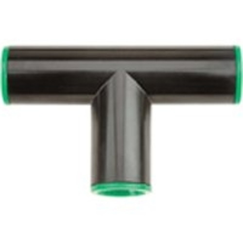 Raindrip R305CT Tubing Tee, 1/2 in Connection, Compression, ABS, Green [SKU: ORG9711177]