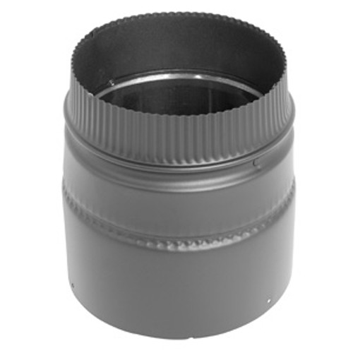 SELKIRK DSP6SA-1 Chimney Adaptor, 6 in Dia, 5-3/4 in L, 6-1/2 in Connection, Stainless Steel, Black [SKU: ORG7660905]