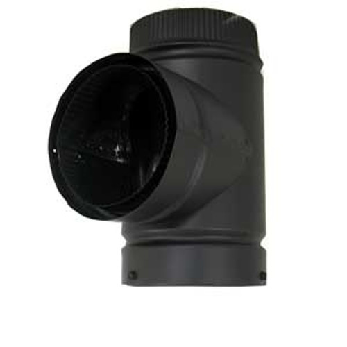 SELKIRK DSP6TE-1 Tee, 6 in, Stainless Steel, Black [SKU: ORG7660913]