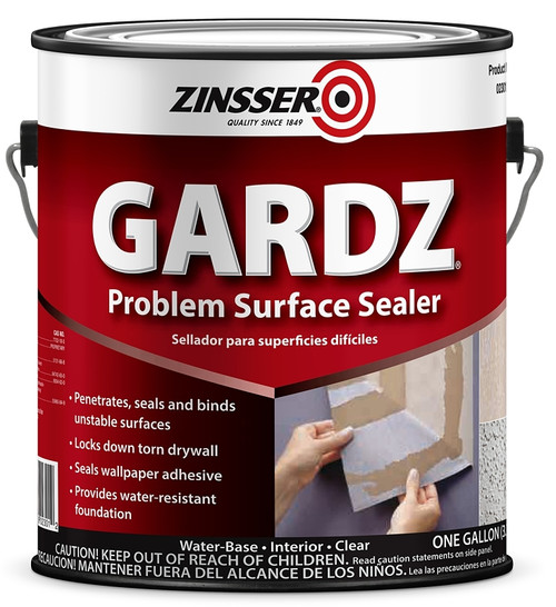 ZINSSER Gardz 02301 Problem Surface Sealer, Acoustic/Texture, Clear, 1 gal, Can [SKU: ORG6176697]