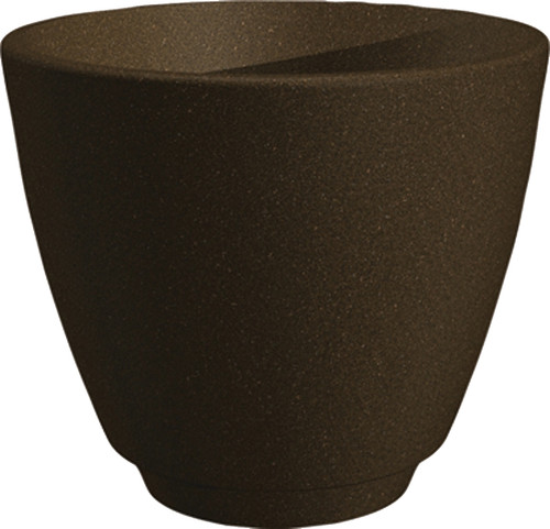 Southern Patio RMT1604GB Metro Planter, 15 in W, 15 in D, Plastic, Granite Brown [SKU: ORG5263421]