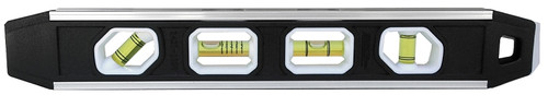 Johnson 1421-1200 Torpedo Level, 12 in L, 4-Vial, Magnetic, Aluminum [SKU: ORG2695674]