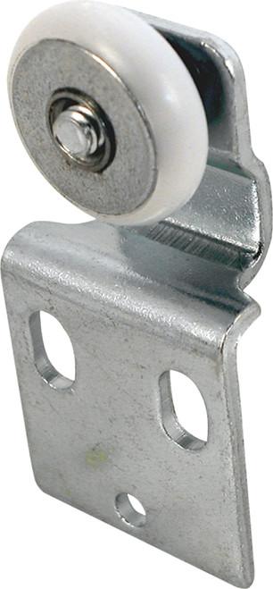 Prime-Line N 6516 Roller Assembly, 3/4 in Dia Roller, 1/4 in W Roller, Steel, Silver, 1-Roller, 60 lb, Side Mounting [SKU: ORG8929366]