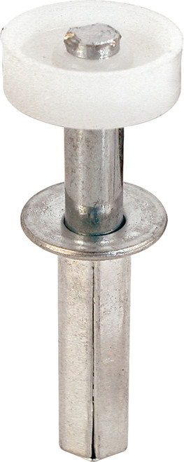Prime-Line N 6544 Door Roller, 7/8 in Dia Roller, 1/4 in W Roller, Nylon/Steel, Silver, 1-Roller, 50 lb, Top Mounting [SKU: ORG8794455]