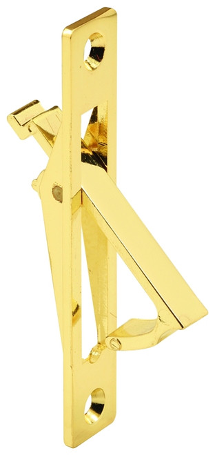 Prime-Line N 6768 Door Pull, 5/8 in W, 3/4 in D, 3-1/2 in H, Aluminum, Brass [SKU: ORG7711120]