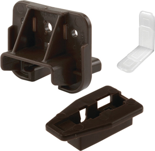 Prime-Line R 7321 Drawer Track Guides and Glides, Plastic, Dark Brown [SKU: ORG6969992]