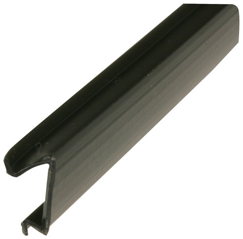 Make-2-Fit P 7813 Glass Retainer, 9/16 in W, 5/16 in Thick, 72 in L, Vinyl, Black [SKU: ORG3888534]