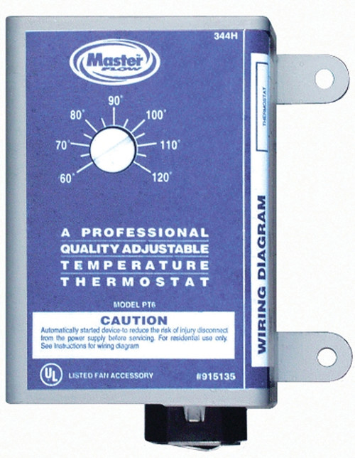 Master Flow PT-6 Thermostat, 120 V, Gray [SKU: ORG2924181]